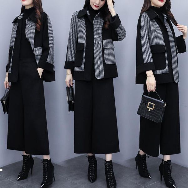 woman's 2021 new plaid jacket + baggy pants fashion sets of two female pieces loose suit wool large 3xl y476 6zi5, Gray
woman's 2021 new plaid jacket + baggy pants fashion sets of two female pieces loose suit wool large 3xl y476 6zi5, Gray