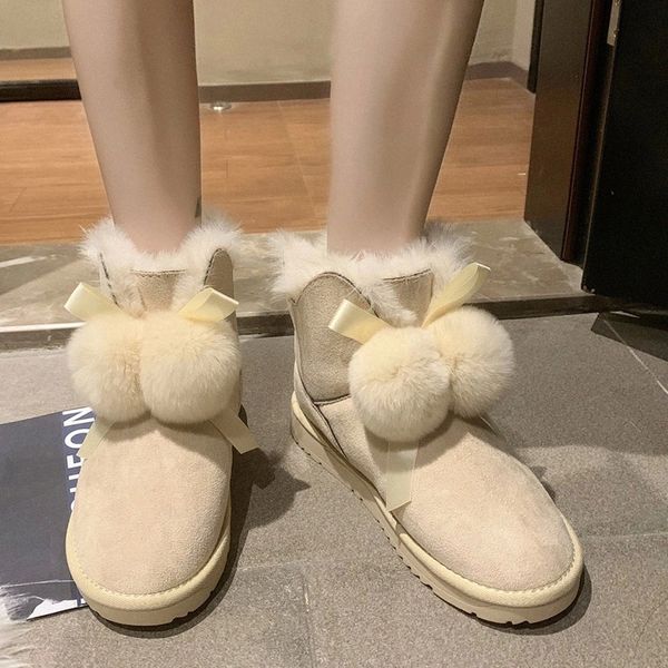lucyever fashion fur ball winter fur shoes women lovely bow plush warm snow boots woman comfortable slip on low heel ankle boots #om4b, Black
lucyever fashion fur ball winter fur shoes women lovely bow plush warm snow boots woman comfortable slip on low heel ankle boots #om4b, Black