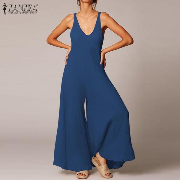 women's jumpsuits & rompers stylish wide leg summer overalls zanzea 2021 casual solid v neck playsuits female plus size pants 7, Black;white
women's jumpsuits & rompers stylish wide leg summer overalls zanzea 2021 casual solid v neck playsuits female plus size pants 7, Black;white