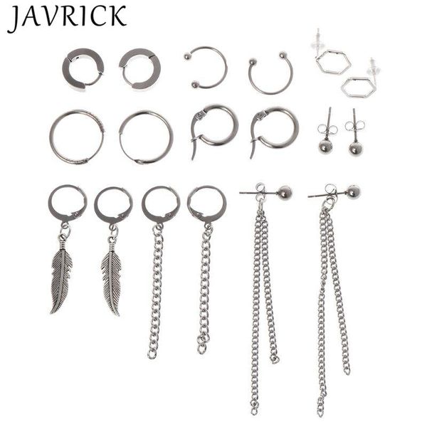 dangle & chandelier 9 pairs/set chain earrings stainless steel pendant decoration charms women men personality jewelry chains, Silver
dangle & chandelier 9 pairs/set chain earrings stainless steel pendant decoration charms women men personality jewelry chains, Silver
