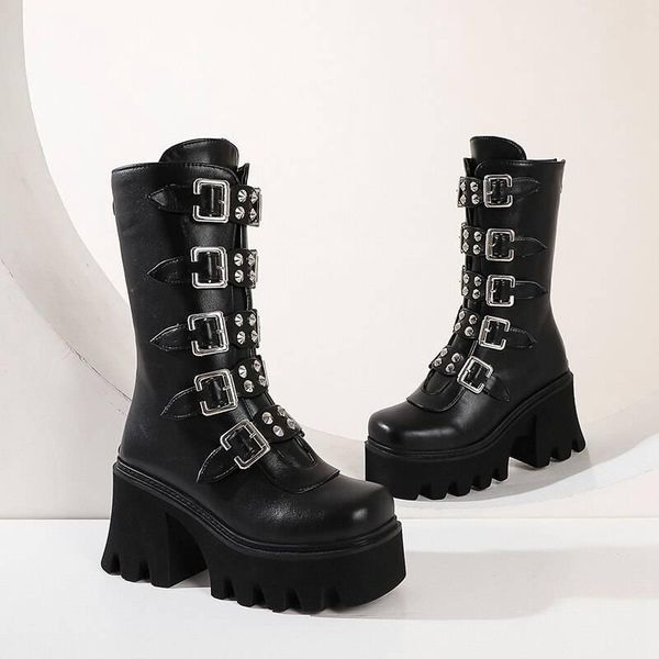 boots adisputent fashion winter buckle ankle women pu leather block heel gothic black punk style platform shoes female footwear
boots adisputent fashion winter buckle ankle women pu leather block heel gothic black punk style platform shoes female footwear