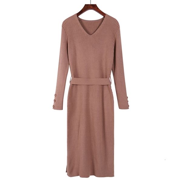2021 new women knitted a line ol style long sleeve thick sweater winter v neck sashes maxi robe pull midi dress 4ktn, Black;gray
2021 new women knitted a line ol style long sleeve thick sweater winter v neck sashes maxi robe pull midi dress 4ktn, Black;gray