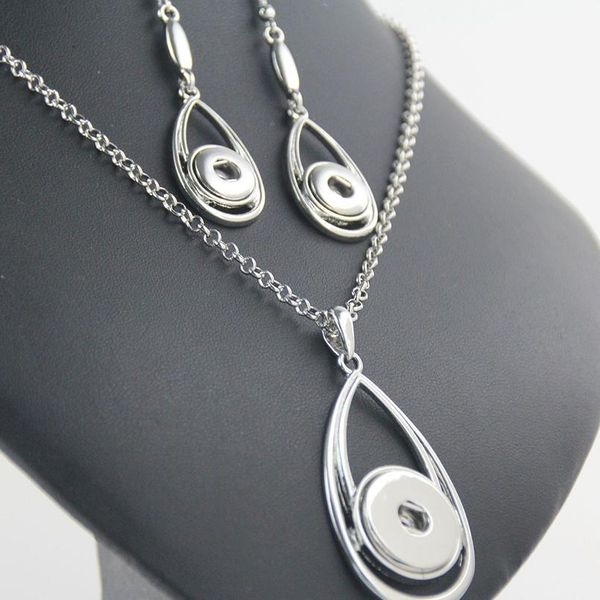 2016 bohemian water drop necklace(18mm)&earring(12mm) set for women diy metal snap button jewel bbyoxt, Silver
2016 bohemian water drop necklace(18mm)&earring(12mm) set for women diy metal snap button jewel bbyoxt, Silver