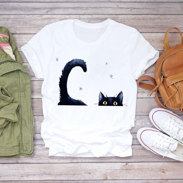women printing cartoon cat lovely cute work style 90s ladies print lady t-shirts womens graphic t shirt female tee t-shirt, White
women printing cartoon cat lovely cute work style 90s ladies print lady t-shirts womens graphic t shirt female tee t-shirt, White