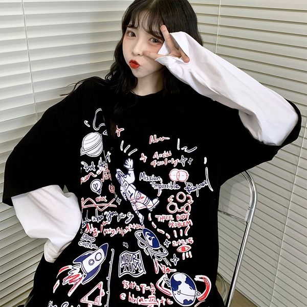 jsk5y waitmore nypkc sweater women's spring coattwo-piece loose thin autumn korean style ins lazy style bf fake coat sweater and coat a, Black
jsk5y waitmore nypkc sweater women's spring coattwo-piece loose thin autumn korean style ins lazy style bf fake coat sweater and coat a, Black