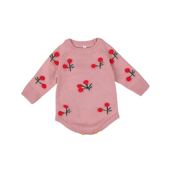 pullover born baby girl cherry sweater romper round neck long sleeve knitted bodysuit outfits for autumn winter, Blue
pullover born baby girl cherry sweater romper round neck long sleeve knitted bodysuit outfits for autumn winter, Blue