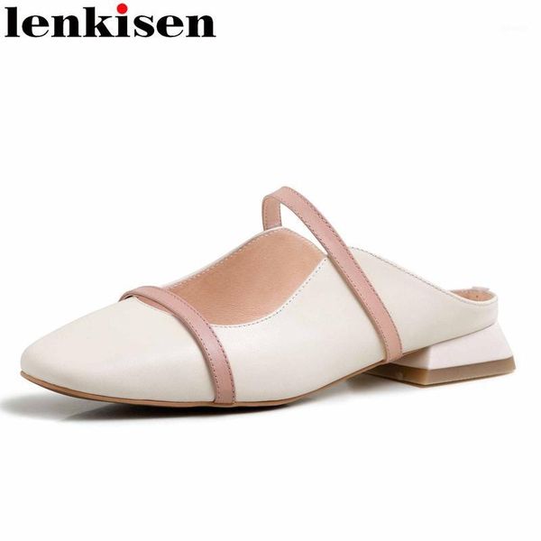 dress shoes lenkisen gladiator sweet full grain leather square toe low heels mixed colors mules slip on beauty lady maiden pumps l381, Black
dress shoes lenkisen gladiator sweet full grain leather square toe low heels mixed colors mules slip on beauty lady maiden pumps l381, Black