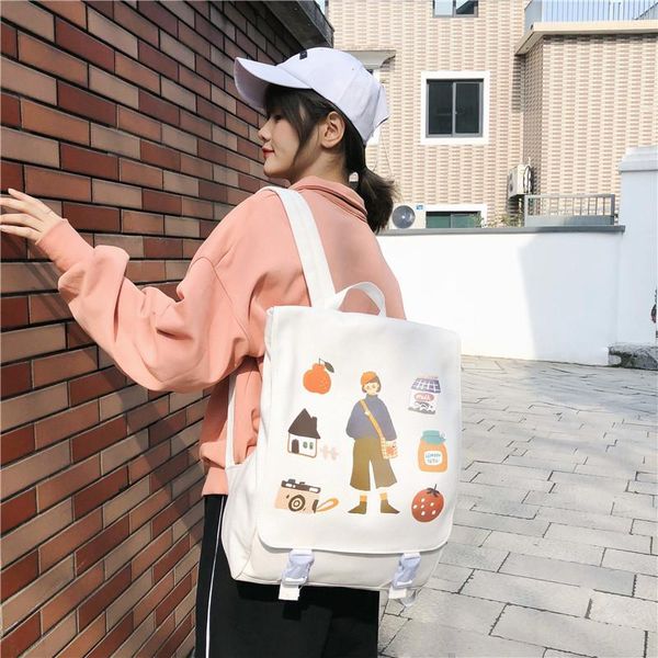 2020 harajuku travel backpack women canvas school bag for teen girls simple shoulder bag vintage cartoon print student bookbag
2020 harajuku travel backpack women canvas school bag for teen girls simple shoulder bag vintage cartoon print student bookbag