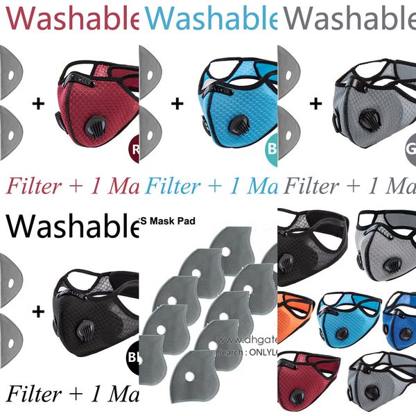 ship 5pcs fashion cycling fast face mask air activated double exhalation valve with pm 2.5 filter anti-fog reus oecgk, Black
ship 5pcs fashion cycling fast face mask air activated double exhalation valve with pm 2.5 filter anti-fog reus oecgk, Black