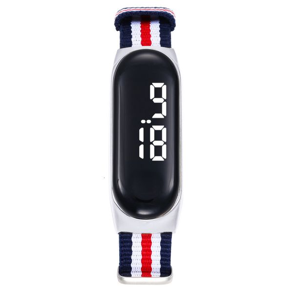 wholesale nylon strap led electronic watch student fashion meter waterproof movement, Slivery;black
wholesale nylon strap led electronic watch student fashion meter waterproof movement, Slivery;black