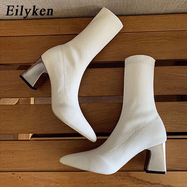 eilyken knitting stretch women boots high heels ankle boots stripper low heels warm autumn winter chunky boots shoes 1026, Black
eilyken knitting stretch women boots high heels ankle boots stripper low heels warm autumn winter chunky boots shoes 1026, Black