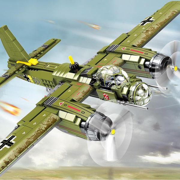 sembo 559pcs military ju-88 bombing plane building block ww2 helicopter army weapon soldier model bricks kit toys for children bbyjwk
sembo 559pcs military ju-88 bombing plane building block ww2 helicopter army weapon soldier model bricks kit toys for children bbyjwk
