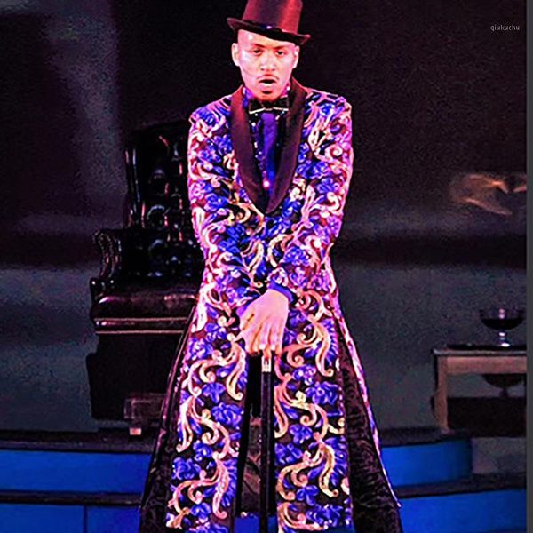 men singers jacket male singer stage costume nightclub slim dj ds performances blue gold embroidery dance outfit party coat1, Black;red
men singers jacket male singer stage costume nightclub slim dj ds performances blue gold embroidery dance outfit party coat1, Black;red