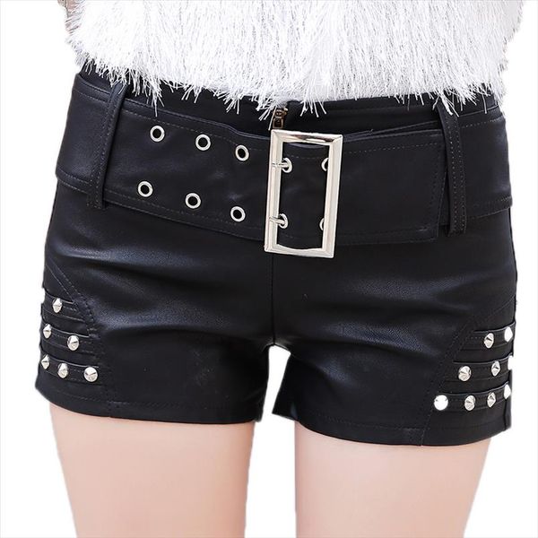 korean clothes with belt rivet booty shorts 2021 women autumn winter fashion pu leather short feminino black clothing b9n315, White;black
korean clothes with belt rivet booty shorts 2021 women autumn winter fashion pu leather short feminino black clothing b9n315, White;black