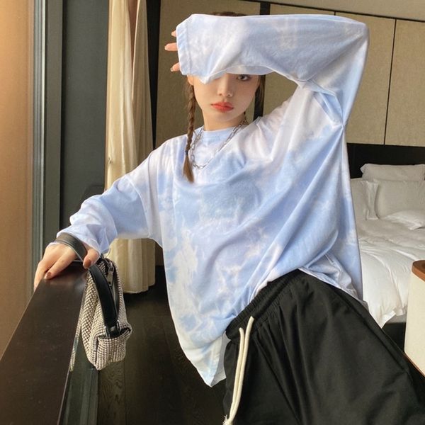drvfg tie dye long sleeve thin women t-shirt new autumn 2020 korean loose lazy sunscreen coat t-shirt for looks thin yh3nf, White
drvfg tie dye long sleeve thin women t-shirt new autumn 2020 korean loose lazy sunscreen coat t-shirt for looks thin yh3nf, White
