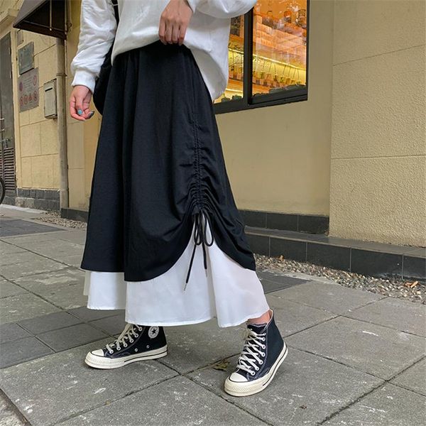 2020 autumn winter black white patchwork skirt women fashion japanese style contrast color drawstring midi skirt jupe high waist
2020 autumn winter black white patchwork skirt women fashion japanese style contrast color drawstring midi skirt jupe high waist