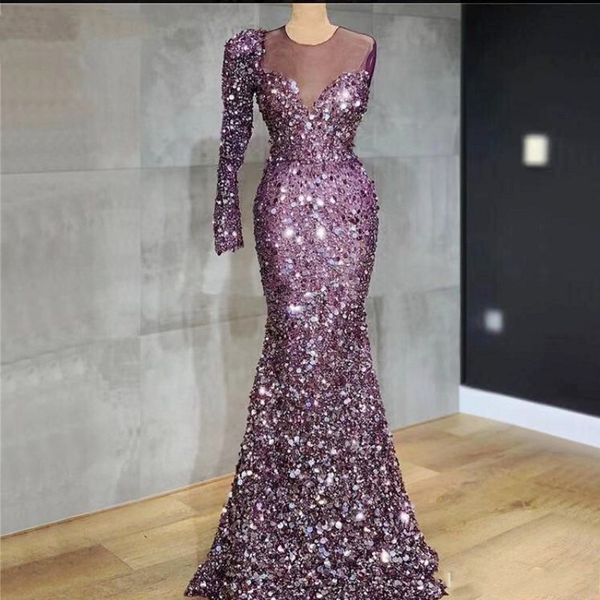 major beadings one shoulder mermaid evening dresses sheer neck long sleeves prom dress beads sequins luxury vestidos party gown, Black;red
major beadings one shoulder mermaid evening dresses sheer neck long sleeves prom dress beads sequins luxury vestidos party gown, Black;red