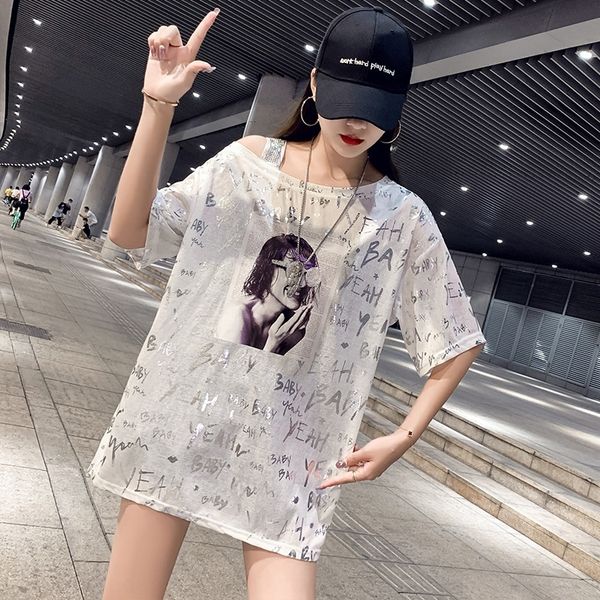 p35jy 2020 summer diamondt-shirt diamond new korean versatile looks thin t-shirt version printed diamond short sleeve and for wom, White
p35jy 2020 summer diamondt-shirt diamond new korean versatile looks thin t-shirt version printed diamond short sleeve and for wom, White