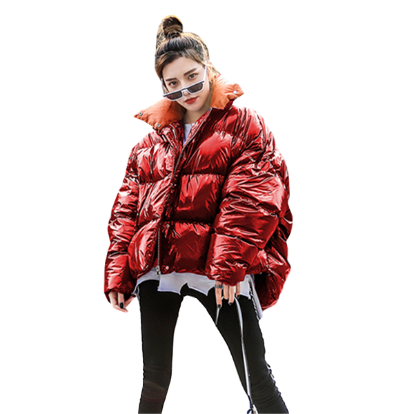 women's down & parkas winter glossy cotton jacket women fashion short thick warm bread service ladies parka bright color streetwear tid, Black
women's down & parkas winter glossy cotton jacket women fashion short thick warm bread service ladies parka bright color streetwear tid, Black