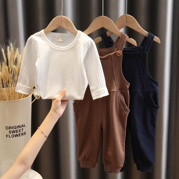 girls' baby autumn suit new spring and autumn long sleeve t-shirt two-piece set, White
girls' baby autumn suit new spring and autumn long sleeve t-shirt two-piece set, White