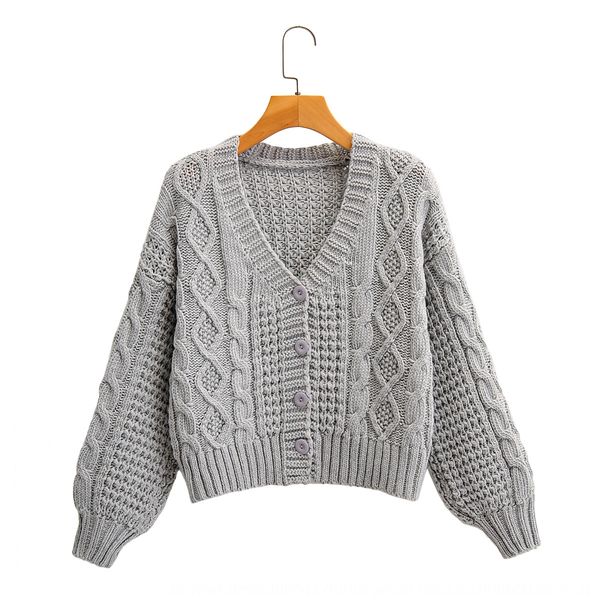 q2771-korean women's clothing 2020 autumn and winter new diamond sweater v-neck four-button diamond twist cardigan sweater for women ay, White;black
q2771-korean women's clothing 2020 autumn and winter new diamond sweater v-neck four-button diamond twist cardigan sweater for women ay, White;black