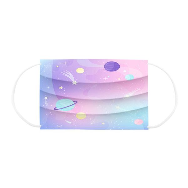 50шт детской симпатичная печати pattern маски одноразовая маска 3 слоя нетканого фильтр kid ткань ушной маски дышащего wmtldp dh_niceshop