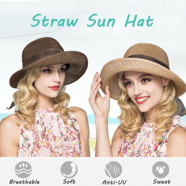 new fashion ladies women adjustable travel summer sun straw hat anti-uv foldable brim beach holiday hats caps1, Blue;gray
new fashion ladies women adjustable travel summer sun straw hat anti-uv foldable brim beach holiday hats caps1, Blue;gray