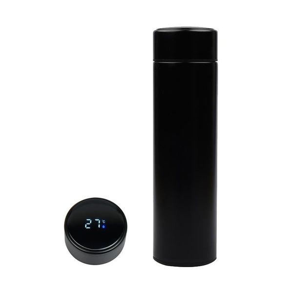 thermos интеллектуальная стальная холодная бутылка изолированные температуры бизнес офис дисплей чашки подарок вакуумная горячая колба из не