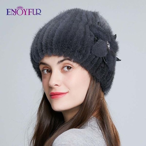 enjoyfur real mink fur women winter hats female rhinestone faux leather mink flower decoration beanies warm knitted fur gorros y200102, Blue;gray
enjoyfur real mink fur women winter hats female rhinestone faux leather mink flower decoration beanies warm knitted fur gorros y200102, Blue;gray