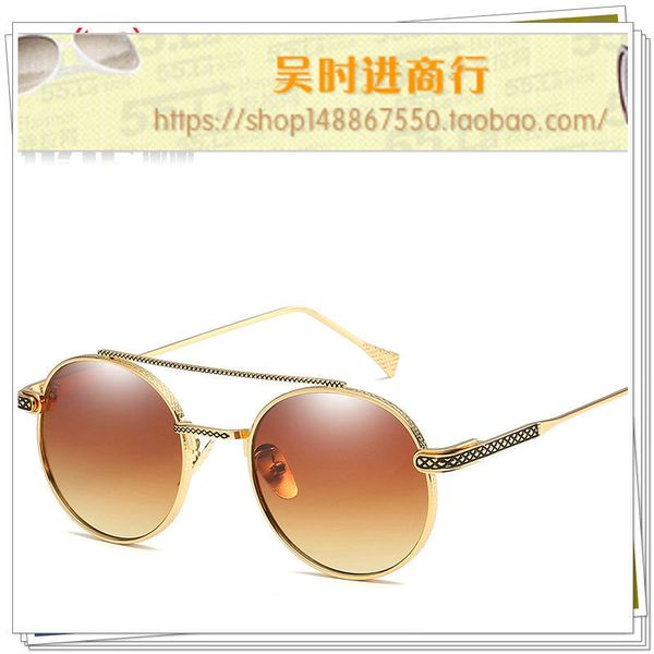 round face fashion brand universal women's men's personality prince style sunglasses, White;black
round face fashion brand universal women's men's personality prince style sunglasses, White;black
