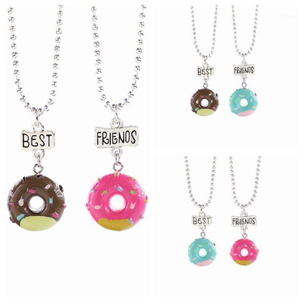 chains 1set(2pcs) fashion imitation doughnut pendant friends necklace bff drop chain children jewelry gift, ert261, Silver
chains 1set(2pcs) fashion imitation doughnut pendant friends necklace bff drop chain children jewelry gift, ert261, Silver