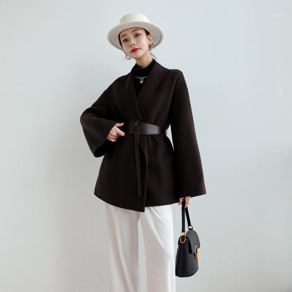2020 winter handmade high end plus size black double sided woolen overcoat women loose lace belt plus size 100% wool coat1
2020 winter handmade high end plus size black double sided woolen overcoat women loose lace belt plus size 100% wool coat1