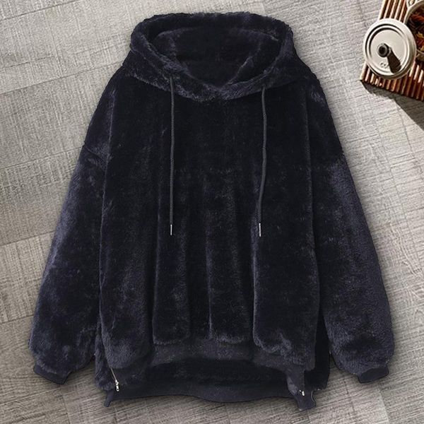 women winter plus velvet hoodies solid color pocket hooded sweatshirts fleece long-sleeved outerwear pullover sudaderas de mujer, Black
women winter plus velvet hoodies solid color pocket hooded sweatshirts fleece long-sleeved outerwear pullover sudaderas de mujer, Black