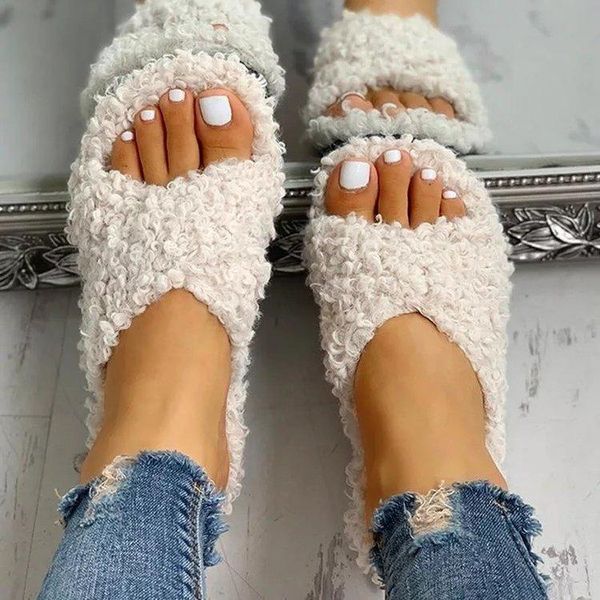 sandals faux fur platform furry slippers ladies shoes winter warm outdoor flip flop flat, Black
sandals faux fur platform furry slippers ladies shoes winter warm outdoor flip flop flat, Black