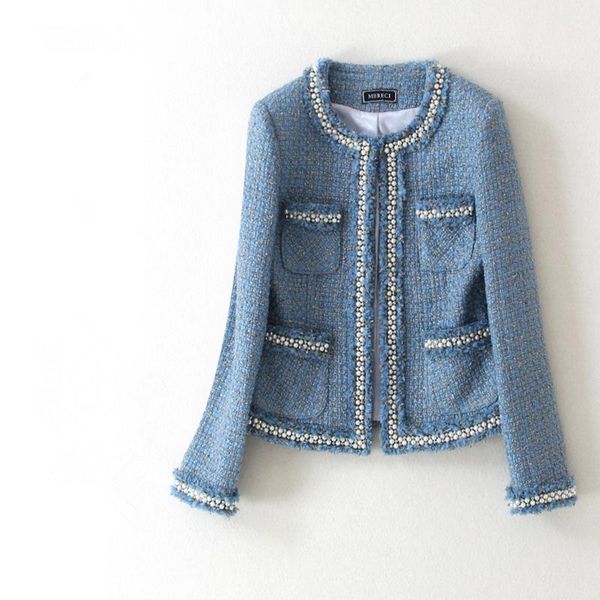 luxury pearls beading woman coats jacket 2020 autumn winter office ladies long sleeve elegant woolen blazer, Black
luxury pearls beading woman coats jacket 2020 autumn winter office ladies long sleeve elegant woolen blazer, Black