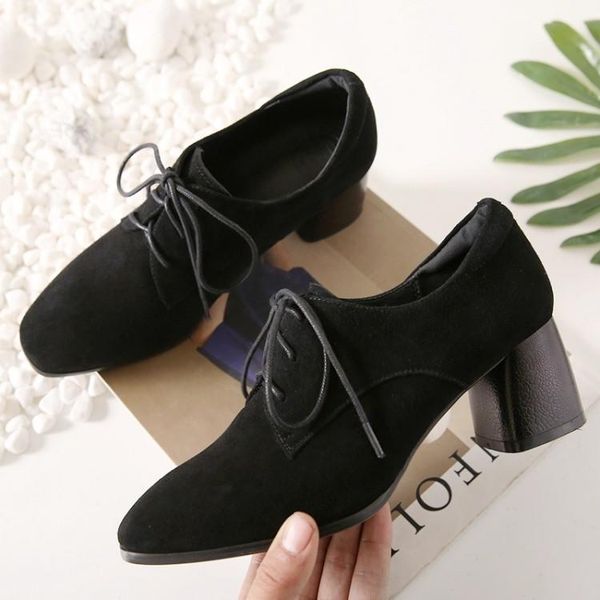 mljuese 2021 women pumps kid suede autumn spring square heel black color square toe high heels pumps lady shoes size 34-42
mljuese 2021 women pumps kid suede autumn spring square heel black color square toe high heels pumps lady shoes size 34-42