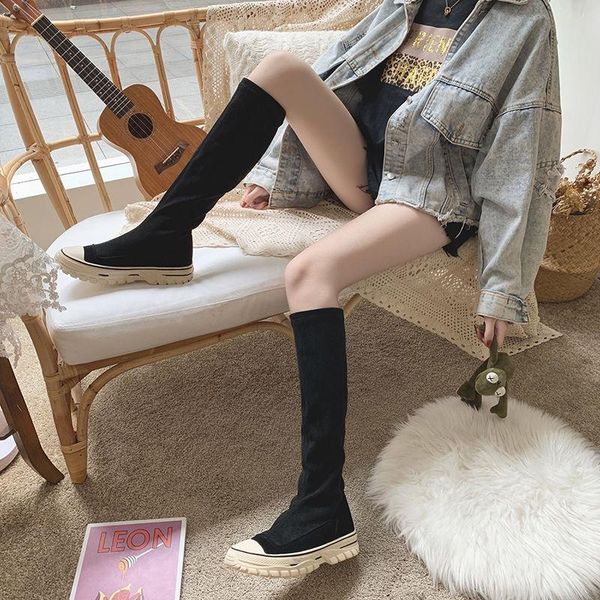 casual fashion women knitting boots autumn thick-soled street ladies socks boots personality fashion women long, Black
casual fashion women knitting boots autumn thick-soled street ladies socks boots personality fashion women long, Black