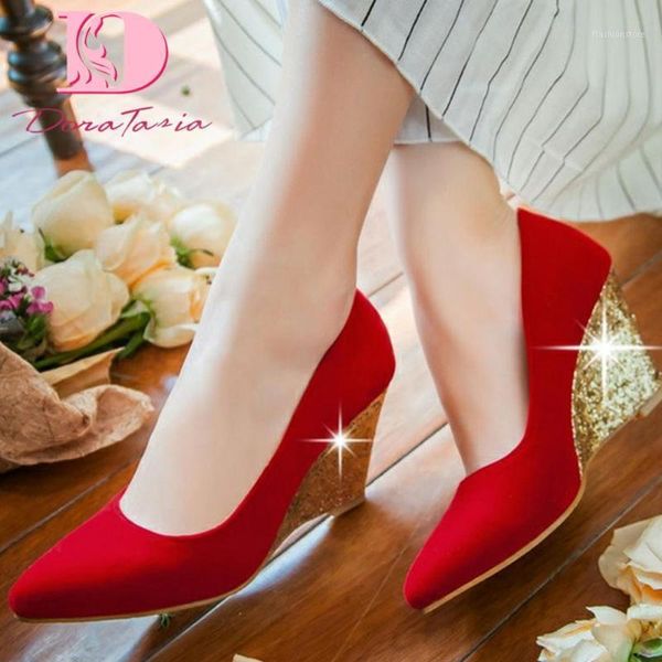 dress shoes doratasia big size 43 2021 spring elegant bling wedges high heels pointed toe office lady women pumps1, Black
dress shoes doratasia big size 43 2021 spring elegant bling wedges high heels pointed toe office lady women pumps1, Black
