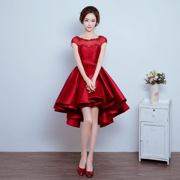 robe de soiree wine red lace up banquet sleeveless a-line short evening dresses vestido de festa party dress prom dresses, Black;red
robe de soiree wine red lace up banquet sleeveless a-line short evening dresses vestido de festa party dress prom dresses, Black;red
