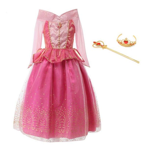 princess cosplay aurora costume sleeping beauty dress children party fancy ball gown kids aurora birthday girls halloween dress, Red;yellow
princess cosplay aurora costume sleeping beauty dress children party fancy ball gown kids aurora birthday girls halloween dress, Red;yellow
