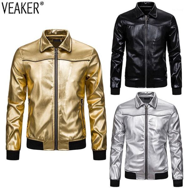 2019 new men's nightclub shiny gold jackets coat male solid color slim fit turn-down collar jacket outerwear s-2xl1, Black;brown
2019 new men's nightclub shiny gold jackets coat male solid color slim fit turn-down collar jacket outerwear s-2xl1, Black;brown