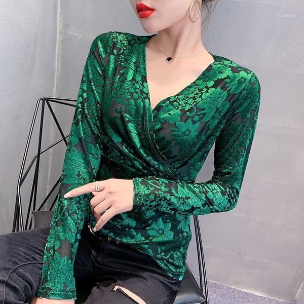 2021 spring flower printed cross v-neck bottoming shirt new korean women t shirt long-sleeved plus size mesh1, White
2021 spring flower printed cross v-neck bottoming shirt new korean women t shirt long-sleeved plus size mesh1, White