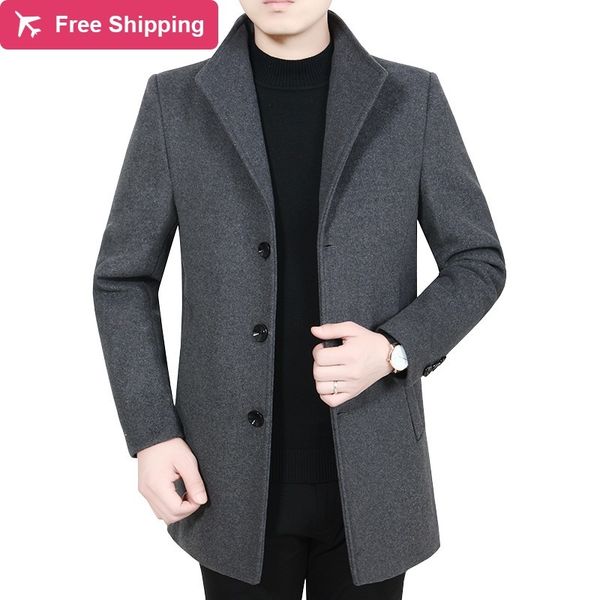 2021 new men's winter warm thick coat stylish wool mixtures turn-down collar jacket 6a7z, Black;brown
2021 new men's winter warm thick coat stylish wool mixtures turn-down collar jacket 6a7z, Black;brown
