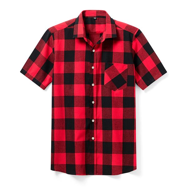 2021 new brand plaid casual short sleeve shirts, men's model shirts b2xg, White;black
2021 new brand plaid casual short sleeve shirts, men's model shirts b2xg, White;black