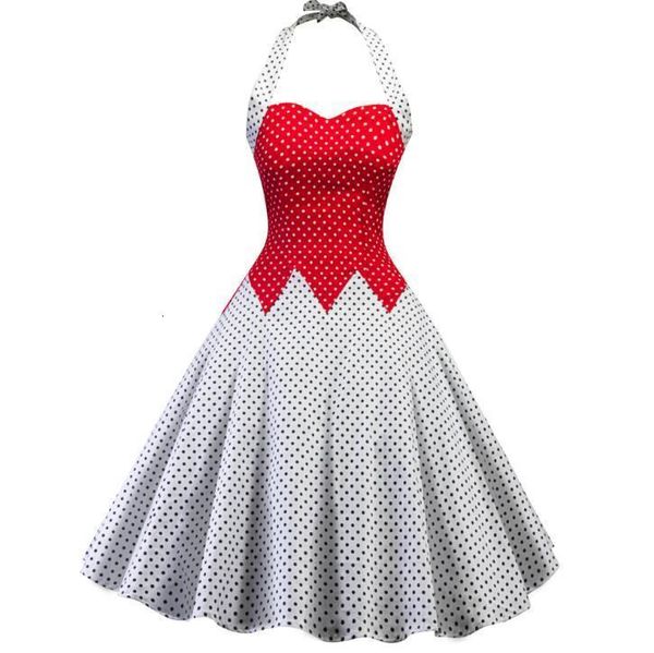 female retro 50s vintage rockabilly swing robes white polka dot audrey hepburn elegant ladies dressed in summer party dress qfqj, Black;gray
female retro 50s vintage rockabilly swing robes white polka dot audrey hepburn elegant ladies dressed in summer party dress qfqj, Black;gray