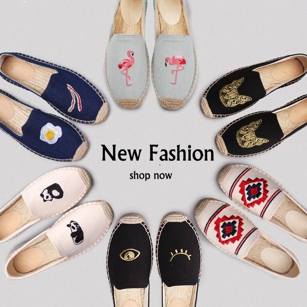 women's espadrille loafers alpargatas embroider shoes comfortable slippers womans casual shoes breathable flax hemp canvas #se0g
women's espadrille loafers alpargatas embroider shoes comfortable slippers womans casual shoes breathable flax hemp canvas #se0g