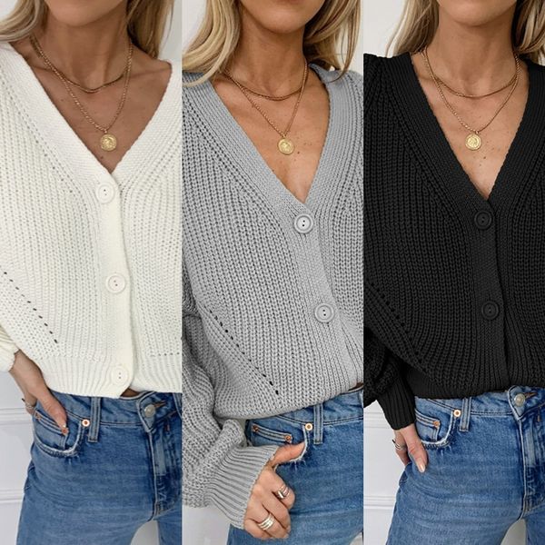 vbxf5 2020 autumn winter new women's sweater button solid button sweater lantern color v-neck lantern sleeve cardigan knitted cardigan, White;black
vbxf5 2020 autumn winter new women's sweater button solid button sweater lantern color v-neck lantern sleeve cardigan knitted cardigan, White;black