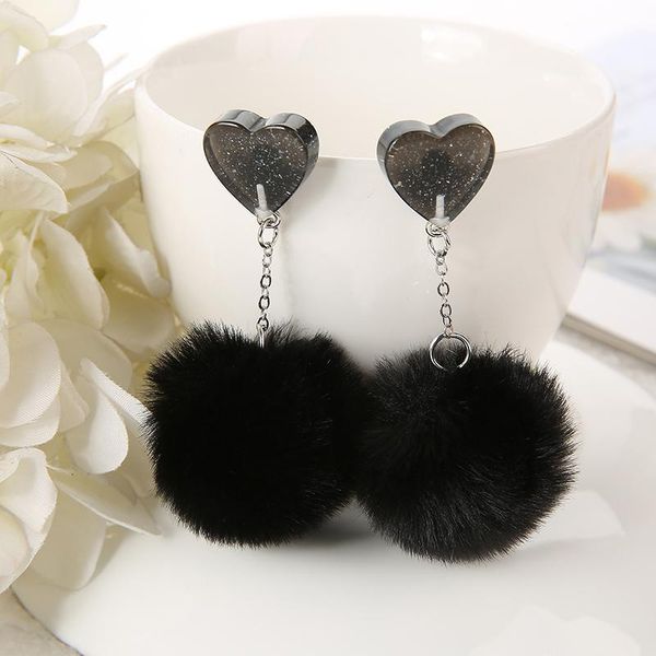 1pair cute stud earring multicolours heart resin earring with puffer ball earrings fashion for women childrenjewelry gift, Silver
1pair cute stud earring multicolours heart resin earring with puffer ball earrings fashion for women childrenjewelry gift, Silver
