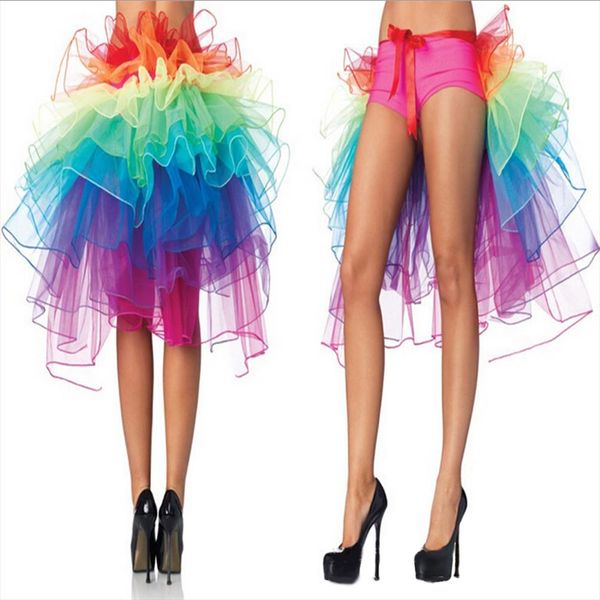 1 pc female peacock dance skirt rainbow tail bustle skirt colorful women skirts summer fluffy rainbow tutu, Black
1 pc female peacock dance skirt rainbow tail bustle skirt colorful women skirts summer fluffy rainbow tutu, Black