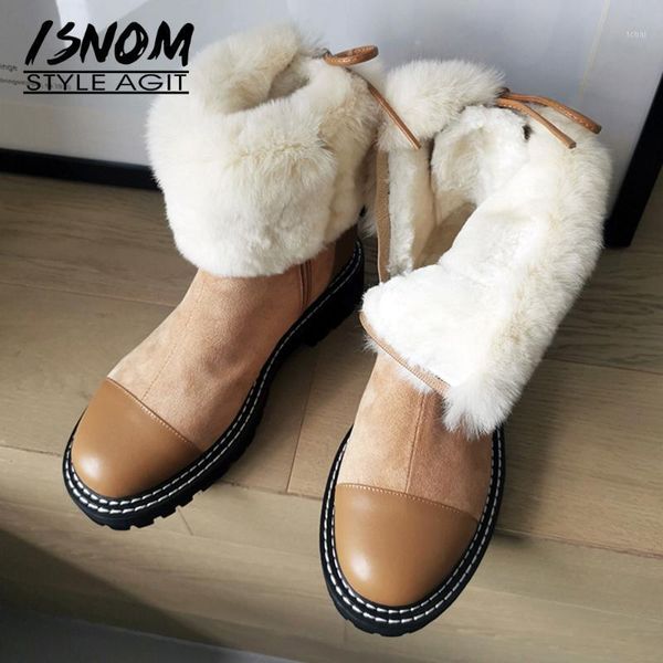 boots isnom women warm fur snow round toe side zip female fashion genuine leather block heels ladies winter 2021 1, Black
boots isnom women warm fur snow round toe side zip female fashion genuine leather block heels ladies winter 2021 1, Black